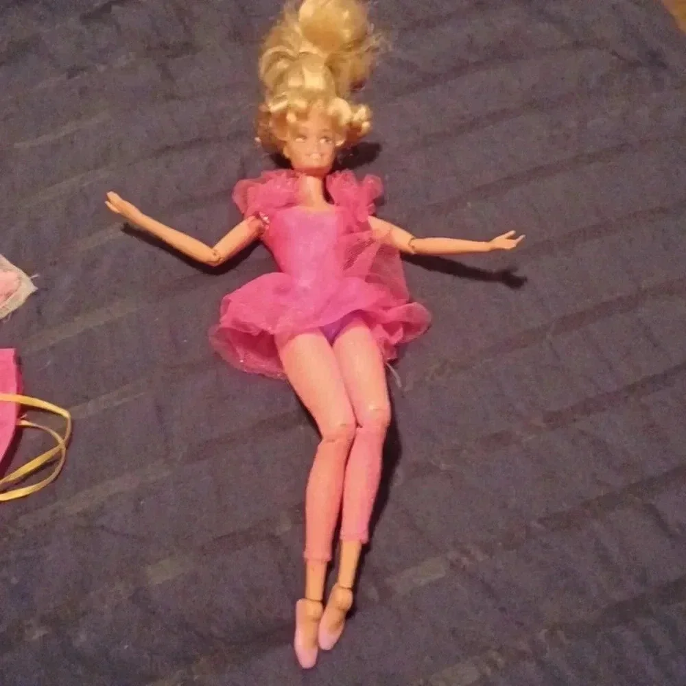 2 vintage Mattel Barbie dolls , one  Ken and one mini with extras